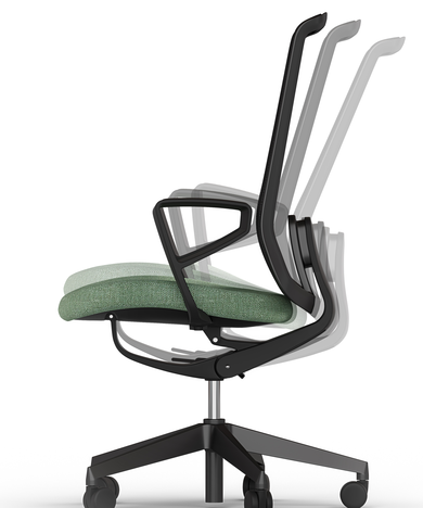 A swivel chair with a Twist Balance mechanism