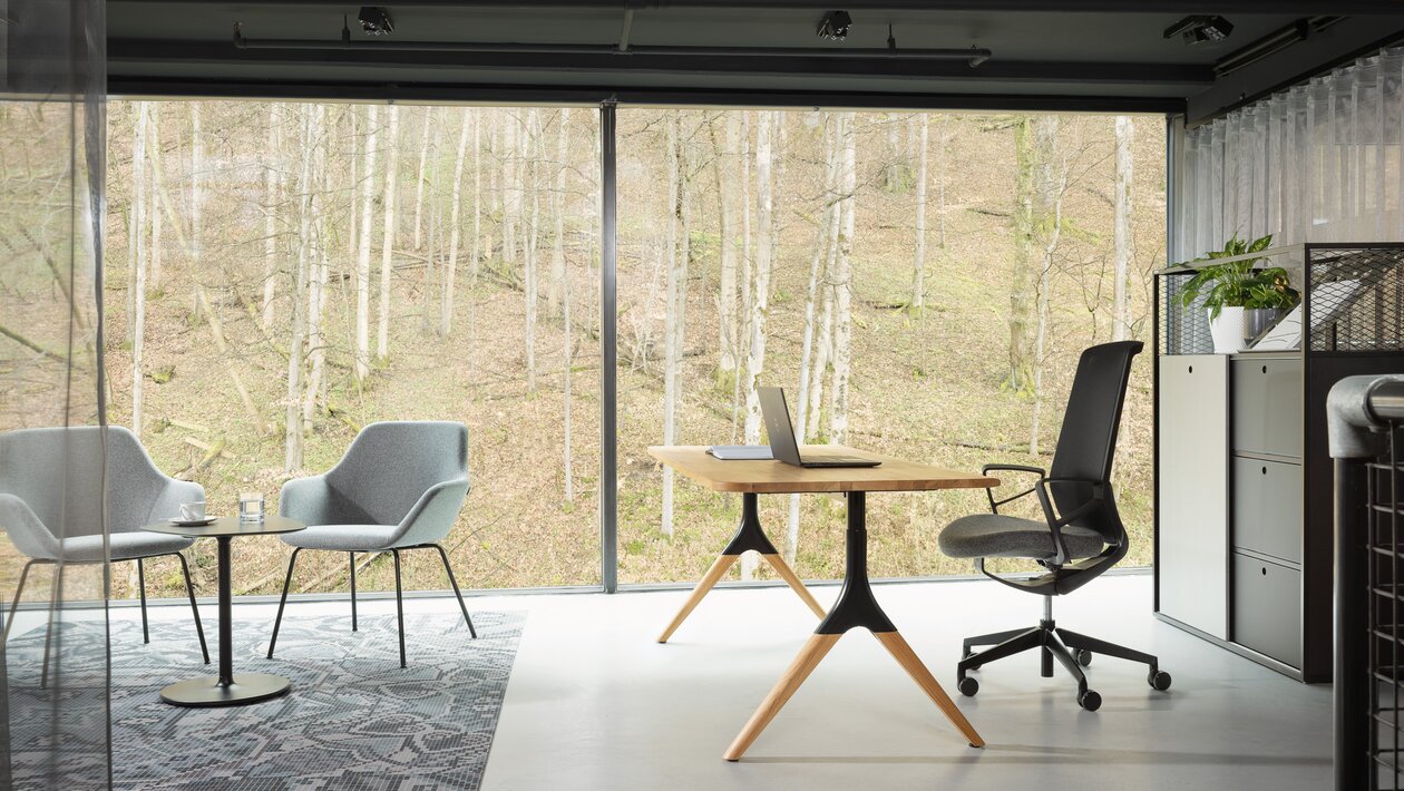 swivel chair in a beautiful office