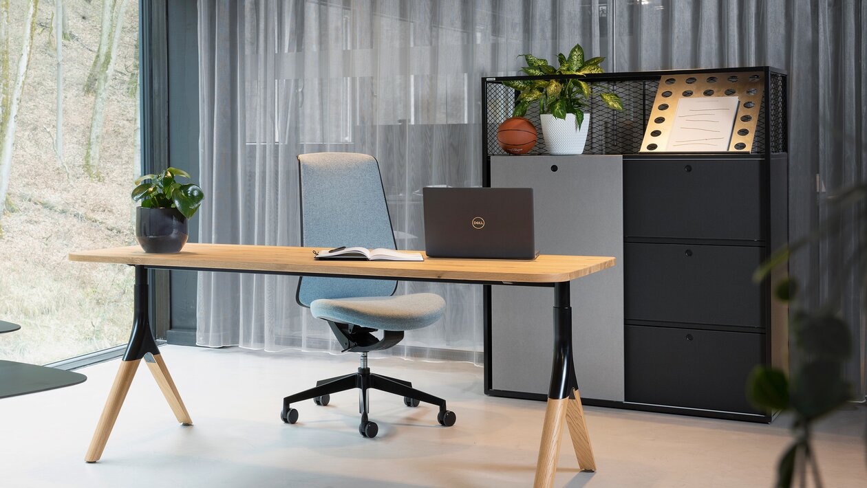 swivel chair in a beautiful office