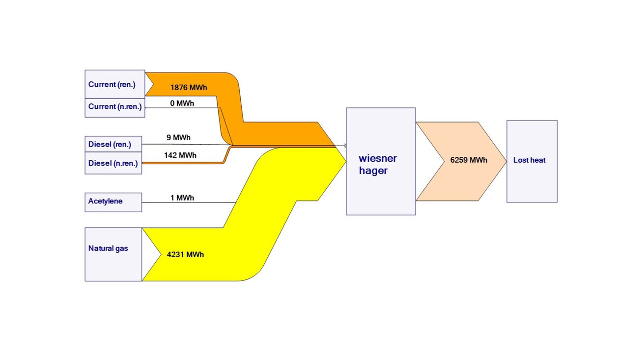 Graphic of energy flows.