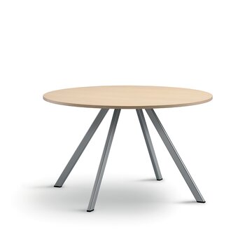 Round meeting table.