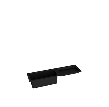 Black Flower tub for conference tables.