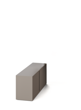 Brauner Schiebetürschrank