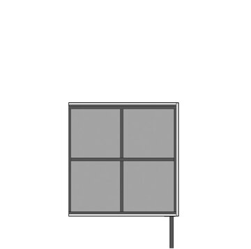 module d'extension locker droite 2x2 portes