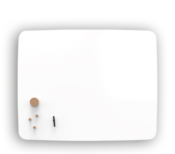 Zeller Schlüssel-/Memo-Box m Holz WC-Bürste Nova Keramik weiß 42 x 30 x 8 cm Whiteboard 