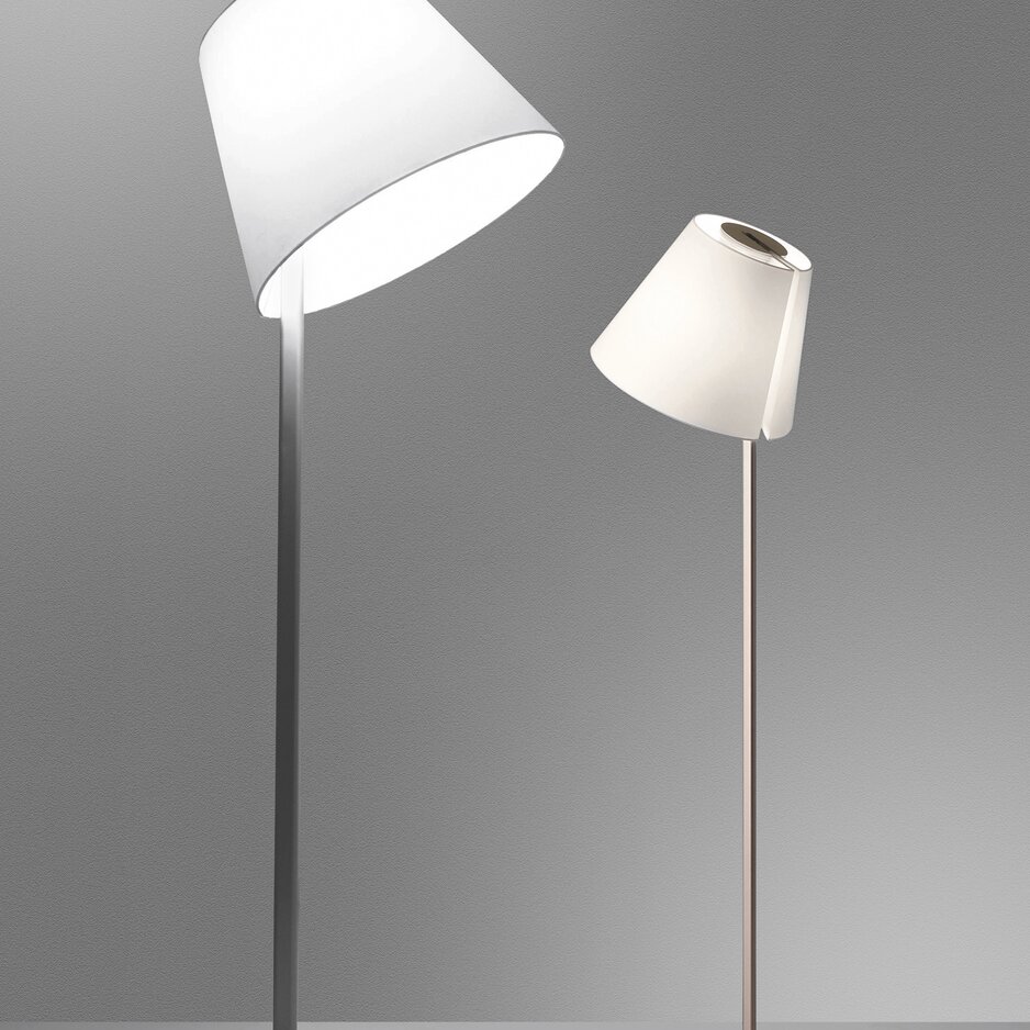 Two gray lamps.
