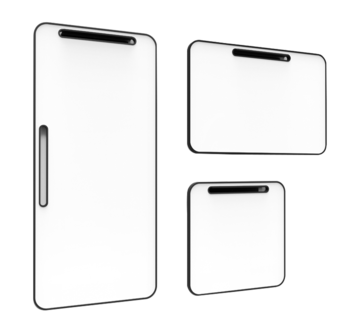 Drei Whiteboards.