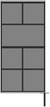 wh_locker module 2x4 midden open middelste aanbouw lockermodule met 2x3 deuren en open vak