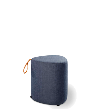 Blue pouf