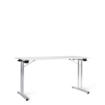Grauer Klapptisch. 