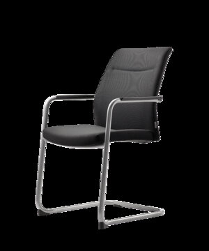 paro_2 cantilever chair Black cantilever chair.