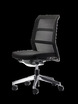 paro_24/7 swivel chair Blacks swivel chair with mesh back.