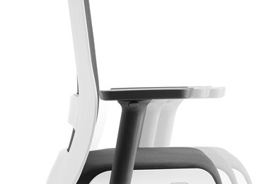 Sliding seat of a swivel chair.