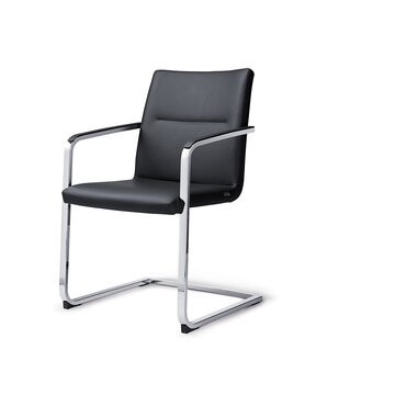 sign_2 cantilever chair Black cantilever chair.