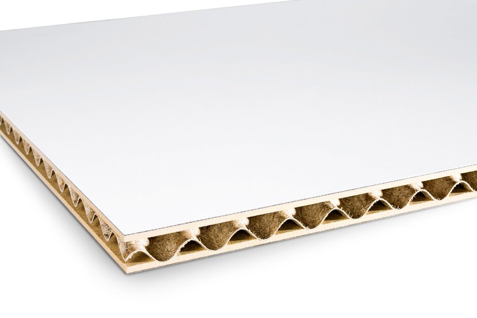 Graphic of a white lightweight board.
