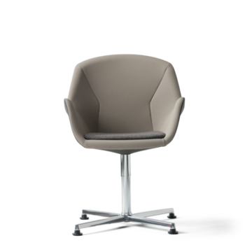 Beige conference chair.