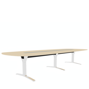 Conference table with T-leg frame.