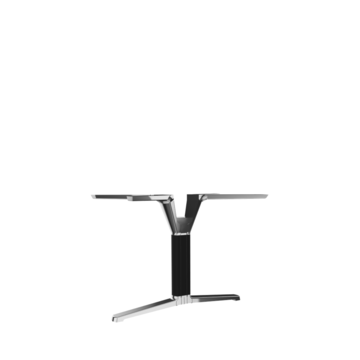 T-leg table frame.