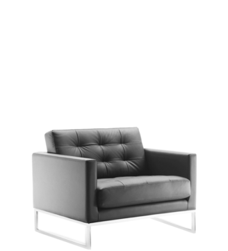 Gray armchair.