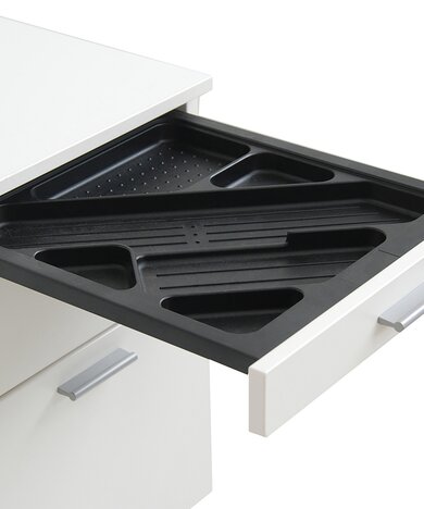 Schreibmaterialschale des Rollcontainers