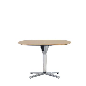 Round conference table.